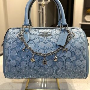 Coach Crystal Blue Rowan 100% Custom Design by Crystal